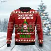 Herrtröjor tröjor cosplay jul ful tröja xmas jultomten claus vinter 3dprint menwomen streetwear unisex long sles harajuku casual rolig x3l231107