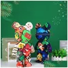 Blocos Blocos Criativos Meia Anatomia Urso Nano Building Cartoon Color com Der Modelo Mini Diamond Bricks Brinquedos para Crianças Drop Delive Dhsfk