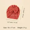 Newborn Ribbed Hat Knitted Baby Knot Turban Hats Bow 0-5T Elastic Indian Cap Winter Cute Warm Toddler Thick Girls Boys Kids