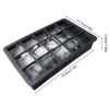 Narzędzia do lodów Black Grade Silikon 15 Grid Kube Jumbo Square Tray Mold Forma Nontoutoksyczne trwałe barki pubu wina Maker 230406