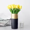 Fiori decorativi 10 pezzi Tulip Flower Piante artificiali Bouquet Decorazione di nozze finta Home Room Decor Flores Artificiales