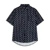 メンズデザイナーシャツブランド服のメンショートパンツスリーブドレスシャツヒップホップスタイル高品質のコットントップ104167