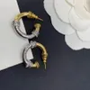 Orecchini coordinati di colore vintage francese per totem dell'industria pesante della moda femminile in argento 925 che necessitano di gioielli con fascino di lusso leggero