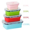 Dinnerware Sets Collapsible Silicone Container Portable Bento Lunch Box Microware Home Kitchen Outdoor Storage Containers