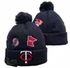 Hommes tricotés à revers Pom Toronto Bonnets Blue Jays Chapeaux Sport Tricot Chapeau Rayé Sideline Laine Chaud Baseball Bonnets Casquette Pour Femmes a2