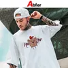 Magliette da uomo Abfer Camicia Harajuku Estetica Punk gotico Cartone animato Orso Camicie grafiche Uomo Estate Hip Hop Camicie oversize Street ops ee 230407