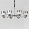 Pendant Lamps Modern Design Nickel Led Lights Living Dining Room Decor Lamp Bedroom Hanging Light Suspension Luminaire