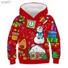 Men's Hoodies Sweatshirts Baby Boys Girls Christmas Santa Claus Clothes Winter Spring Cute Santa Claus Hoodies kids Hoodie Sweatshirt Children's clothingL231107