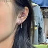 Stud 24CS / Lot Aço Cirúrgico Cz Orelha Tragus Cartilagem Brincos Rosa AB Crystal Lobe Ear Studs Helix Brinco Piercing Body Jewelry 20G YQ231107