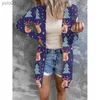 Women's Sweaters Trendy Christmas Print Open Front Cardigan Long Sle Button Up Loose Sweaters Coat for Women H7EFL231107