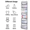 Storage Boxes Durable Washable Hanging Bag Fabric Clothing Organizer Efficient Over Door With 5 For Hats