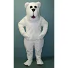 Halloween Arctic Polar Bear Mascot Costumi Cartoon Caratteri Donne adulte Dress Dress Carnival Unisex Adulti