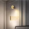 Wandleuchte Kreativer kleiner Nachttisch-Kronleuchter Spot-Licht Modernes Wohnzimmer Hintergrund LED Nordic Study Reading