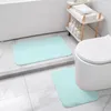 Mattor 2st toalettmatta dusch badrumsmatta uppsättning av 2 icke-halkbad dörrmatta ingång vatten absorberande golvmatta u-formade tapis