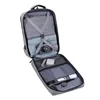 Mochila de Bolsas de Escola com bolsa de carregamento USB Oxford Ploth Rucksack masculino Travel Bagpack Design de faixa refletiva 230407
