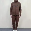 Tech Fleece Tracksits Designer Fermuar Ceket Swearpant Parça Set Trailsuit Hoody Erkekleri Kadın Siyah Hoodies Takım