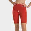 LUU Womens Leggings designer Clothing tracksuit Female Shaped High Elasticity Wrap Sports Fitness Yoga Running Outdoor Stripped Thread Split Shorts joggers