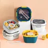 Bento Boxes Детская коробка Bento Box Children's Outdoor Camping Picnic Container Bento Box 4 Компания 230407