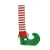 4st Set Elastic Elves Bordstol Ben Fötter Sock ärm för täck Golvskydd Diy Party Gift Sock Jul dekoration för hemmet