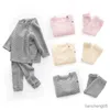 Kledingsets Herfst Winter Baby Meisjes Effen Kleur Kleding Pasgeboren Baby Kleding Pak Baby Trui Pyjama Set