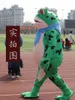 Mascot kostymer groda uppblåsbar maskot tecknad docka kostym människor som bär dockhuvudläran reklamfrämjande roliga gröna röda grodkläder