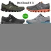 op cloud schoen op Designer cloud x 3 Cloudnova form hardloopschoenen heren dames Triple Black White Rock Grey Blue Tide Olive Reseda heren sneakers outd