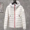 Caroux Erkek Aşağı Ceket Kolu Nakış Rozeti Puffer Ceket Kılıf Dikiş Tasarımı Ceketler Kış Sıcak Palto Boyutu 1-5