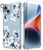 Apple Phone Case Śliczna ochronna pokrycie z 9H Temper Glass Screen Protector HD Temper Camera Ochraniacz dla kobiet, dziewcząt