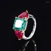 Boucles d'oreilles créoles marque véritable luxe véritables bijoux S925 corps entier argent carbone diamant couleur correspondant princesse 10 Bikou 5 carats anneau coeur-sha