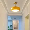 Plafondlampen Vintage LED-licht Volledig koperen glas Enkele koplampen voor woonkamer Slaapkamer Studeerkamer Hal Balkonverlichting