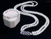 Necklace Earrings Set Hand Knotted Natural 7-8mm White Pearl Zircon Clasp Accessory Bracelet Fashion Jewelry