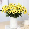 Christmas Decorations Artificial sunflower silk high quality beautiful bouquet wedding party holiday home decoration artificial sunflower simulation R231107