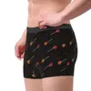 Cuecas masculinas boxer shorts calcinha colorida e floral guitarra poliéster roupa interior homme sexy s-xxl