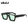 Sunglasses Unisex Square Men Women Small Inspired Frame Ocean Sun Glasses For Vintage Colorful Eyewear Outdoor Daily Life