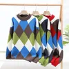 Männer Pullover 2023 Herbst Winter Dicke Warme Harajuku Kaschmir Pullover Männer High-End-Herren Weihnachten Jumper Mode Argyle Pullover