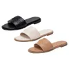 Projektantki slajdy kobiety metaliczne sandały Sandały luksusowe kapcie kobiety letnie damskie damskie plażę spacer butów t b sandałowa dama przyjęcie weselne mieszkania gumowa podeszwa rozmiar 36-42