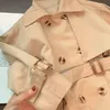 Waistcoat Fashion Baby Girl Boy Trench Jacket Infant Toddler Windbreak Coat Khaki Long Spring Autumn Child Dust Clothes 1 10Y 230407