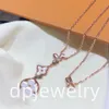 Luxe ketting Designer stijl klaver letter hanger voor vrouwen dochter ontwerp boutique sieraden groothandel retail party bruiloft prachtige geschenken 01