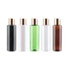 Storage Bottles 150ml Plastic Cosmetic With Gold Aluminum Disc Caps Body Lotion Shampoo Shower Gel Oil PET Refillable 25pcs/lot