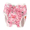 Dog Apparel Diaper Pants Fashionable Elastic Band Design Convenient Cartoon Print Pet Underwear Accessories