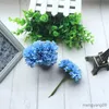 Juldekorationer 6st Silk Stamen Artificial Flower Bouquet Wedding Party Decoration Diy Handmade Wreath Gift Scrapbooking Craft Fake Flowers R231107