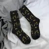 Chaussettes pour hommes classiques Lion d'or et damassé Shopping impression 3D garçon filles chaussette mi-mollet