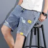 Shorts pour hommes Denim Summer Thin Fashion Casual Outwear Brand Versatile 5 Crops 230407