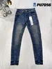 Jeans de diseñador Jeans para hombre Jeans morados Pantalones de diseñador pantalones Jeans para hombre Jeans rasgados Jeans regulares rectos Denim Hombre Letra Estrella LGS