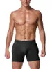 Sous-vêtements hommes Boxer slips couleur unie poche à billes renflement améliorant les sous-vêtements évacuant l'humidité Anti-frottement respirant