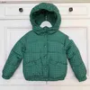 Luxe winter baby donsjack Logo knop designer kinderjas maat 100-160 hoge kwaliteit koudebestendige kinderjas Nov05