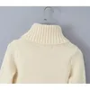 Женские свитера YENKYE, женские винтажные укороченные водолазки с длинными рукавами, осенний пуловер, топы