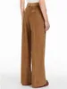 Pantalon femme couleur unie femmes taille haute droite rayé velours côtelé dames tout-Match pantalon large automne 2023