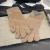 Guanti classici da donna Guanti da esterno e touch screen in lana Pelliccia di coniglio resistente al freddo Guanti a 5 colori Guanti caldi a cinque dita