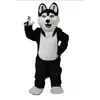 Cadılar Bayramı Howie Husky Siyah Kurt Köpek Maskot Kostümleri Karikatür Karakter Yetişkin Kadın Erkekler Karnaval Unisex Yetişkinler